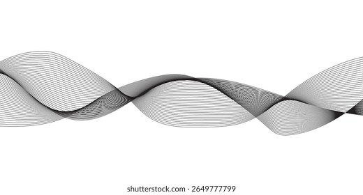 Abstract voice sound wave pattern element, Voice sound wave liens and audio technology background.	