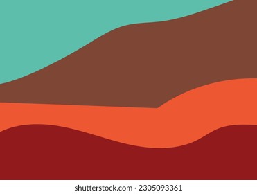 abstract volcano with lava river flowing geology science theme background for advertisement website template website template,cover landingpage label design vector.