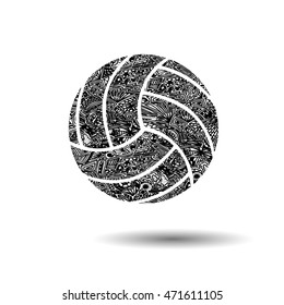 Abstract volleyball  background