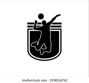 Abstract volleyball ball isolated on white background. Sports print for T-shirts