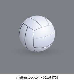 abstract volleyball ball on a gray background