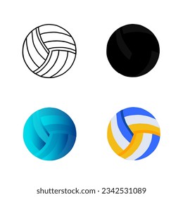 Abstract Volleyball Silhouette Illustration, can be used for business designs, presentation designs or any suitable designs.