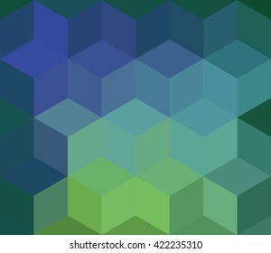 Abstract volume cubic wallpaper 