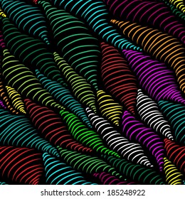 Abstract volume vector pattern. Wave background