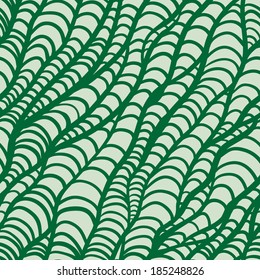 Abstract volume wave seamless pattern. Line vector  background