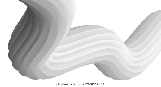 Abstract volumetric background. Cords. Minimalism. Creative modern background. Cover design, wallpaper, background. Vector EPS.