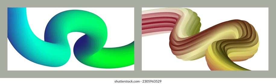 Resumen de fondo volumétrico. Cables. conjunto de dos ilustraciones. Pasta dental en un tubo. Minimalismo. Marco creativo y moderno. Diseño de portada, fondo de pantalla. vector eps.