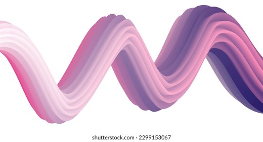Abstract volumetric background. Cords. Tube toothpaste. Minimalism. Creative modern background. Cover design, wallpaper, background. EPS vector.