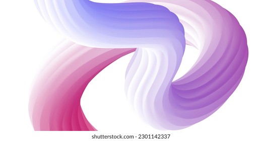 Abstract volumetric background. Cords. Tube toothpaste. Minimalism. Creative modern background. Cover design, wallpaper, background. EPS vector.