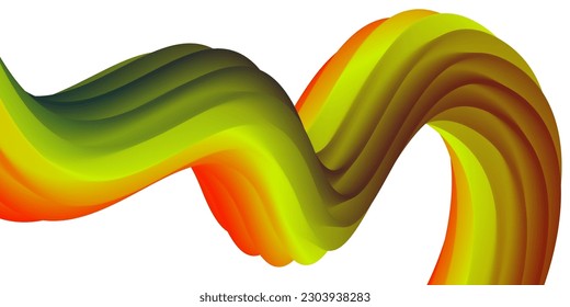 Abstract volumetric background. Cords. Tube toothpaste. Minimalism. Creative modern background. Cover design, wallpaper, background. EPS vector.
