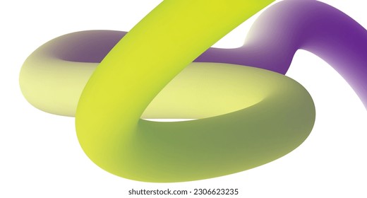 Abstract volumetric background. Cords. Tube toothpaste. Minimalism. Creative modern background. Cover design, wallpaper, background. EPS vector.