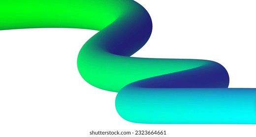 Abstract volumetric background. Cords. Tube toothpaste. Minimalism. Creative modern background. Cover design, wallpaper, background. EPS vector.