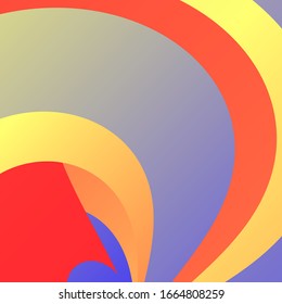 Abstract volumetric geometric background. curled lines in motion
