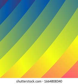 Abstract volumetric geometric background. curled lines in motion