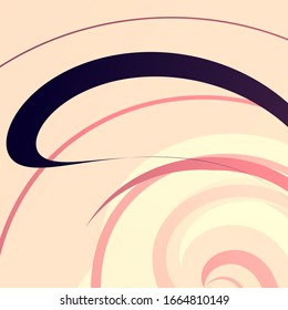 Abstract volumetric geometric background. thin twisted lines in motion