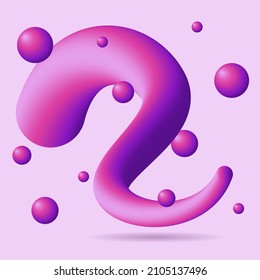 Abstract and volumetric purple blot with bubbles for the background.