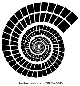 Abstract volute, spiral shape