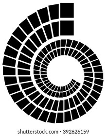 Abstract volute, spiral shape