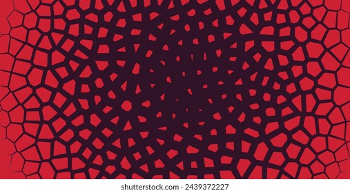 abstract voronoi texture pattern background Red Vector editable colors