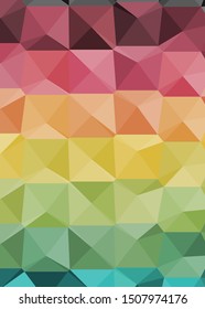 Abstract Voronoi trianglify Generative Art background illustration