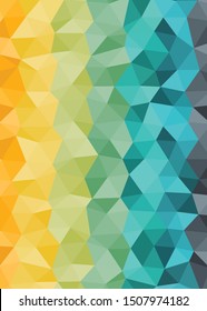 Abstract Voronoi trianglify Generative Art background illustration