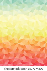 Abstract Voronoi trianglify Generative Art background illustration