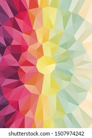 Abstract Voronoi trianglify Generative Art background illustration