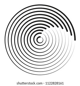 Abstract vortex circular line background. Vector illustration for design your website and print