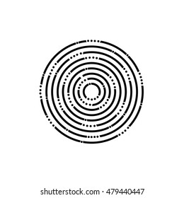 Abstract vortex circular line background. Vector illustration for design your website and print