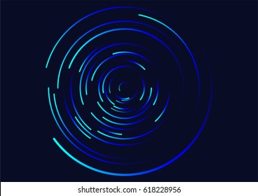 Abstract Vortex Circular Swirl Lines Star Stock Vector (Royalty Free ...