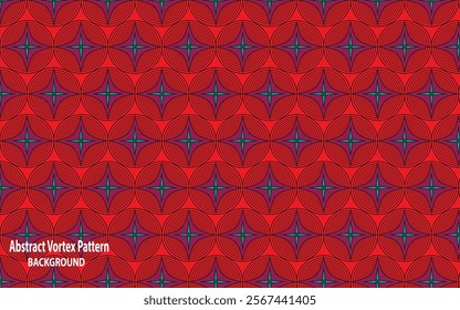 Abstract Vortex Pattern Background with Vector Illustration. Red color Background vector Design with Website Or Wallpaper