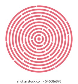 Abstract vortex. Ripple circular pattern. Vector illustration for design your website and print. Line in a circle concept.