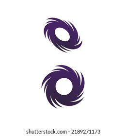 Abstract vortex spin logo icon design