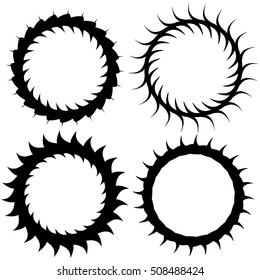Abstract vortex, spiral element(s). Geometric circular illustration