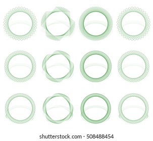 Abstract vortex, spiral element(s). Geometric circular illustration