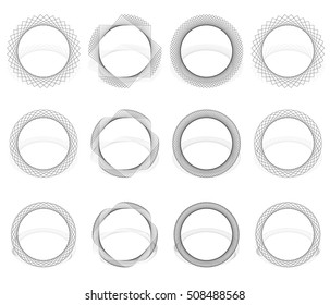 Abstract vortex, spiral element(s). Geometric circular illustration