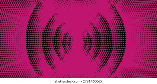 Abstract vortex spiral pink color background. This creative style spiral spinning ball background. This pink dotted spiral spinning background for your festival project. This can be used as symbol.