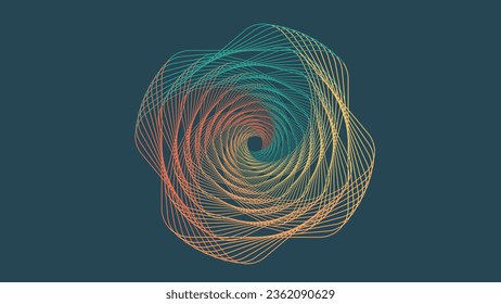 Abstract vortex spiral ring background. This creative motion circle will give your work a speed to express easily to the audience. 