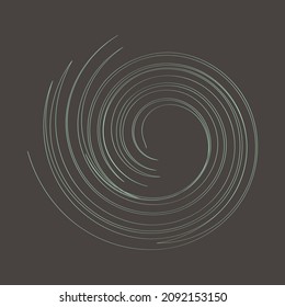 Abstract Vortex Vector Illustration in Dark Background