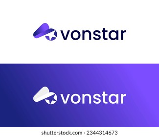 Abstract VP modern logo design template