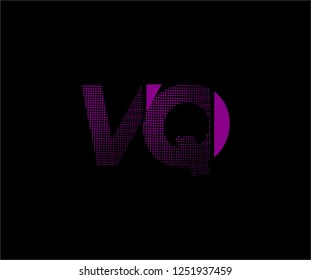 Abstract VQ pattern pixel bit squares geometric modern tech logo