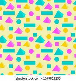 Abstract vtctor patterns of geometric shapes in pastel colors for design and fabrics. Abstract seamless backdrop