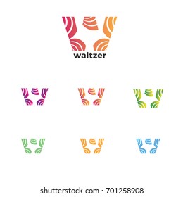 Abstract W Letter Logo