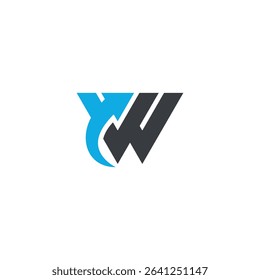 Abstract W Letter Logo with Dynamic Arrow, Vector Identity for Fast-Growing Companies.