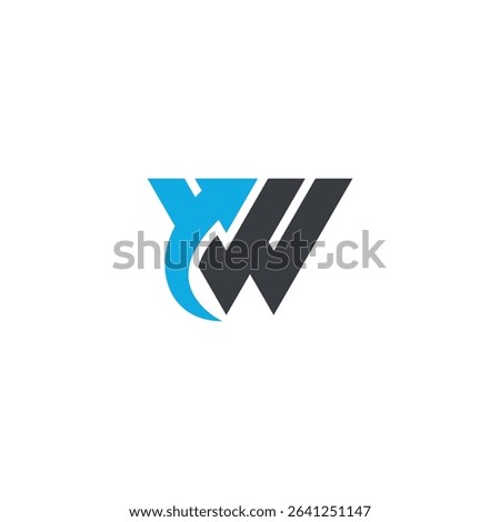 Abstract W Letter Logo with Dynamic Arrow, Vector Identity for Fast-Growing Companies.