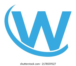 Abstract  W Letter Modern INITIAL logo Design