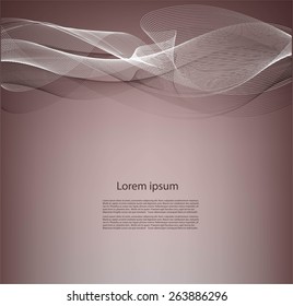 Abstract wait smooth lines