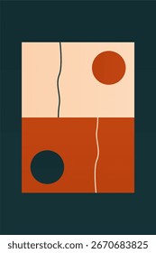 Abstract wall art decor printable. Abstract mid century wall decor