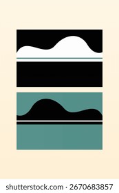Abstract wall art decor printable. Abstract mid century wall decor