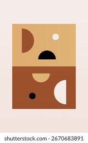 Abstract wall art decor printable. Abstract mid century wall decor